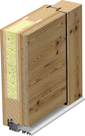 Haustürschnitt Altholz Vintage Holz