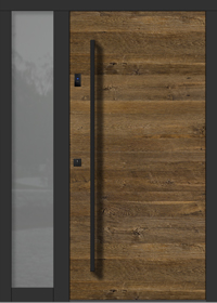 Haustür VINTAGE Altholz mit Seitenteil