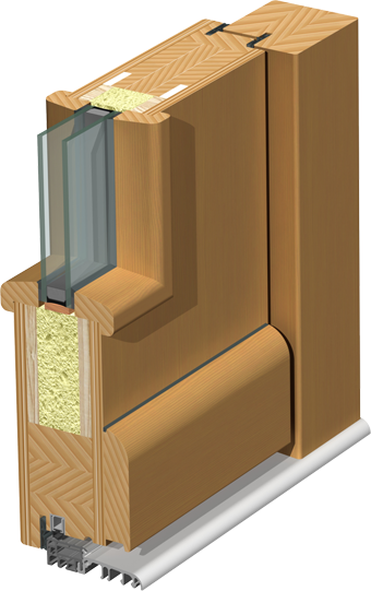 Haustürschnitt Classic Holz