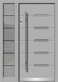 Holz-Alu Haustüren Modern mit Seitenteil